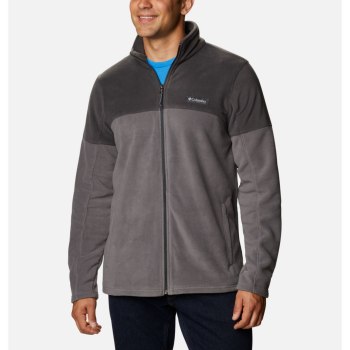 Columbia Basin Trail III Full Zip Fleece, Chamarras Grises Para Hombre | 632847-ZOM